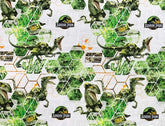 Jurassic Park theme cotton fabric